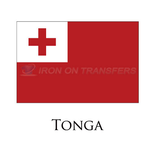Tonga flag Iron-on Stickers (Heat Transfers)NO.2002